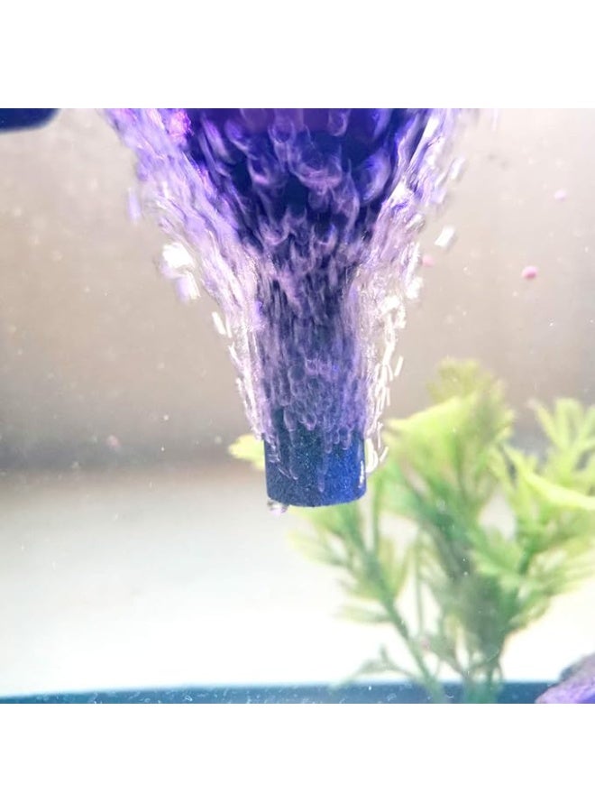 موزع فقاعات اسطواني من حجر الهواء مقاس 1.5 انش لحوض السمك ومضخة للزراعة المائية لون رمادي عبوة 5 قطع - Image 2